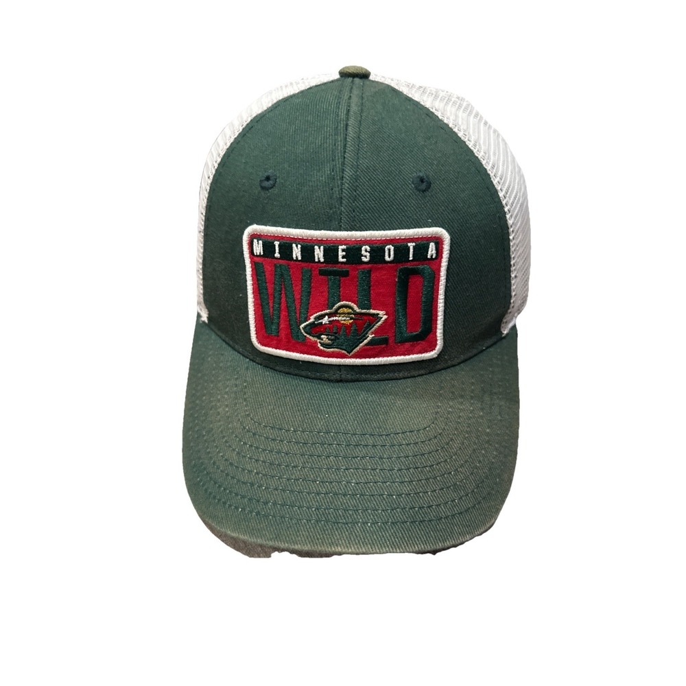 Minnesota Wild Hat Cap Snap Back Green NHL Hockey‎ Logo Patch Adjustable H181